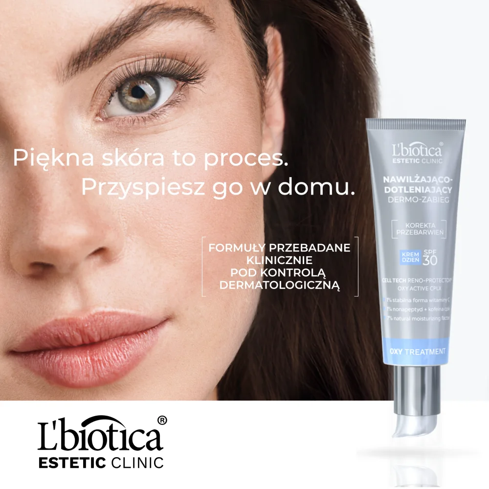 L’biotica Estetic Clinic Oxy Treatment Nawilżająco-dotleniający dermo-zabieg krem na dzień SPF 30, 35 ml