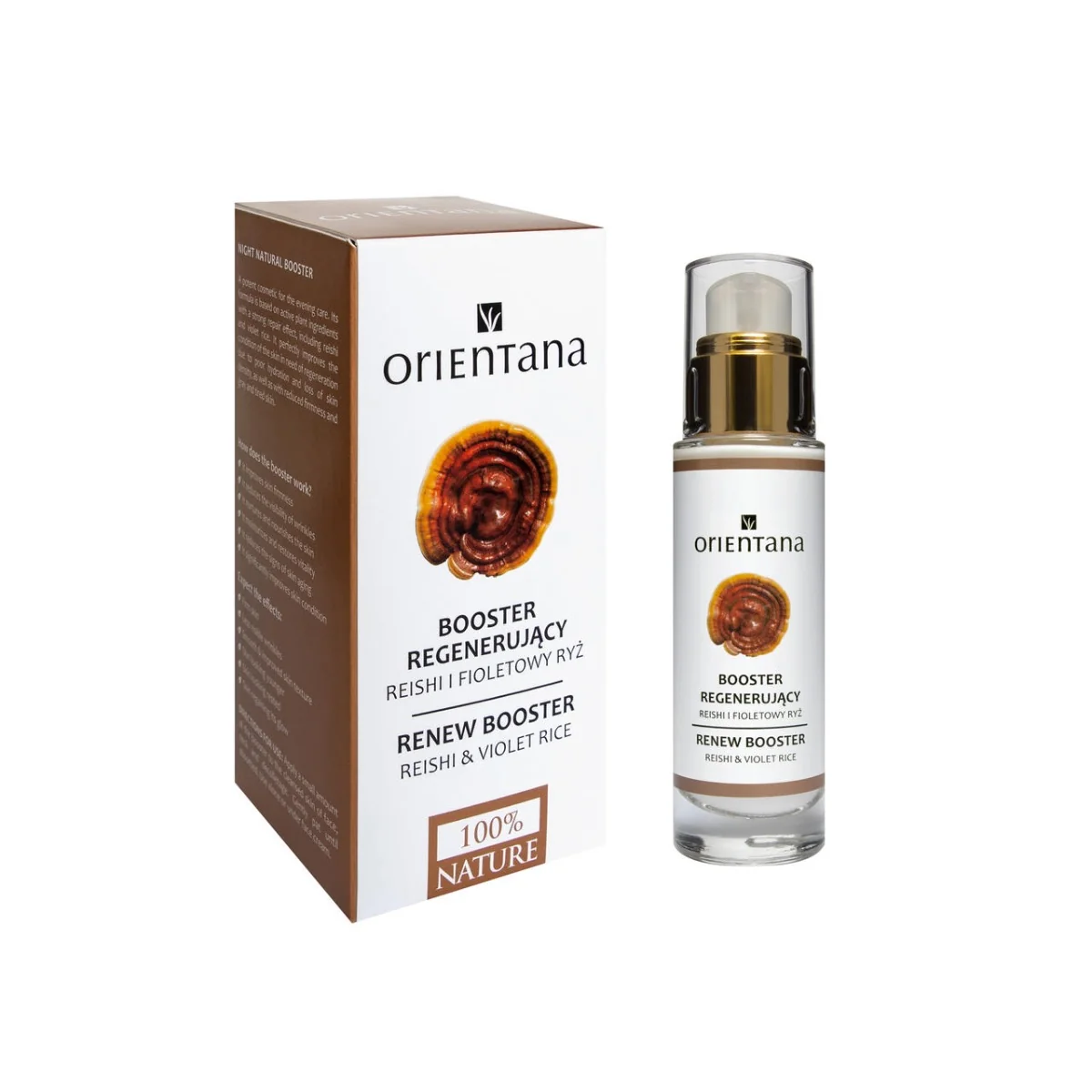 Orientana Reishi I Fioletowy Ryż, booster regenerujący, 30 ml