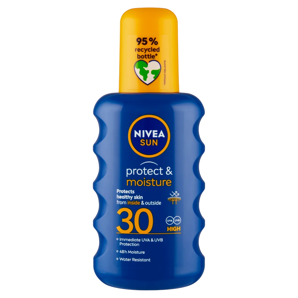 Nivea Sun Protect&Moisture, balsam do opalania w sprayu SPF 30, 200 ml