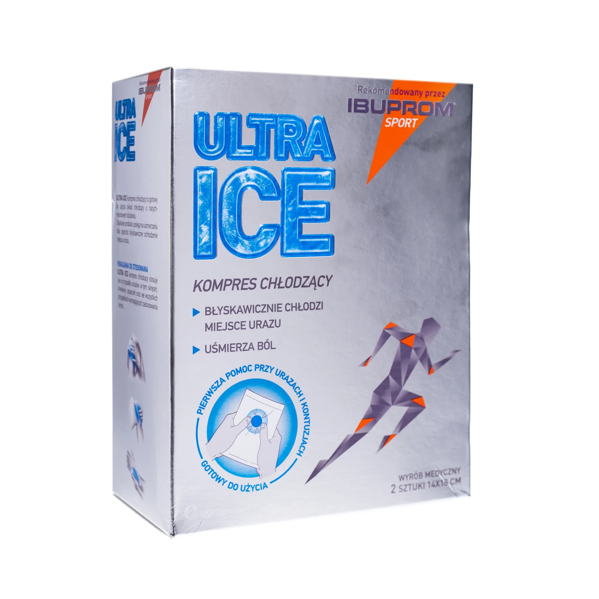 Ultra Ice, kompres chłodzący 14 x 18cm, 2 sztuk
