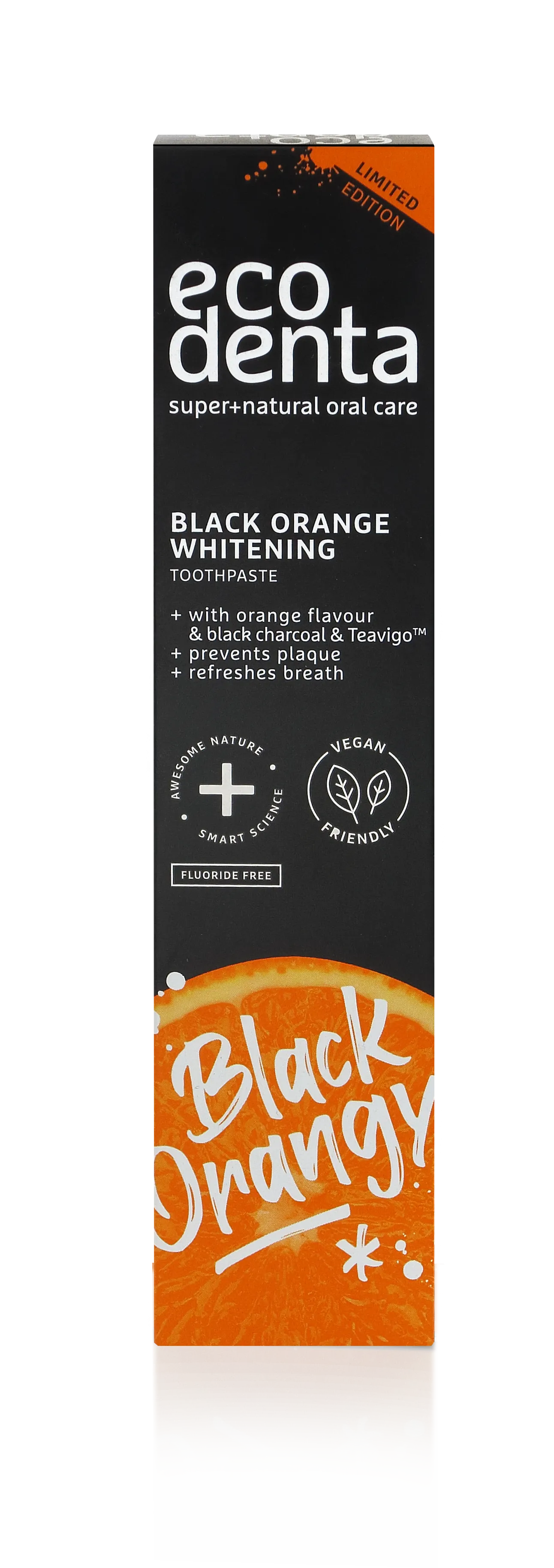 Ecodenta Expert Line czarna wybielająca pasta o smaku pomarańczowym, 100 ml