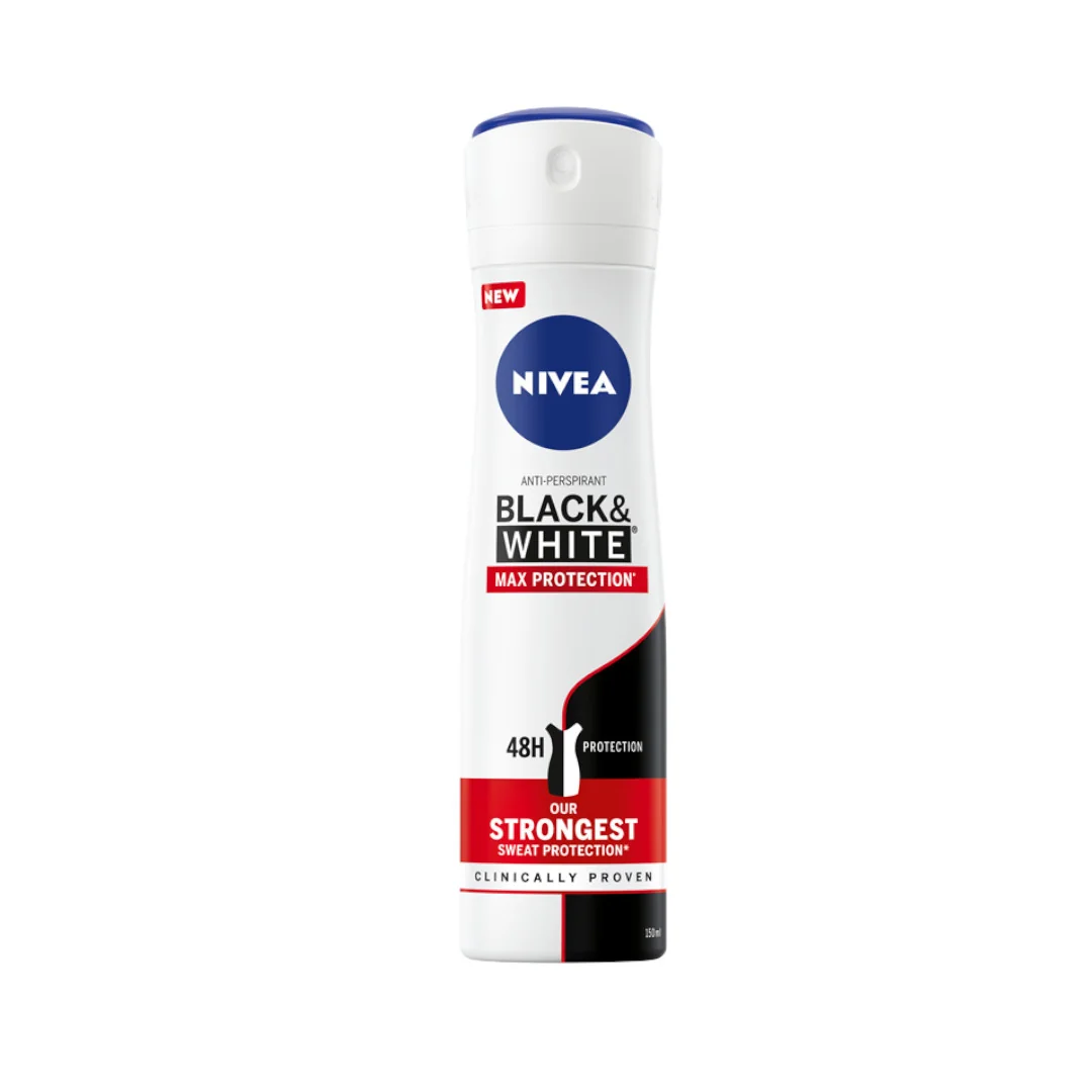 Nivea Black&White Max Protection antyperspirant w sprayu, 150 ml