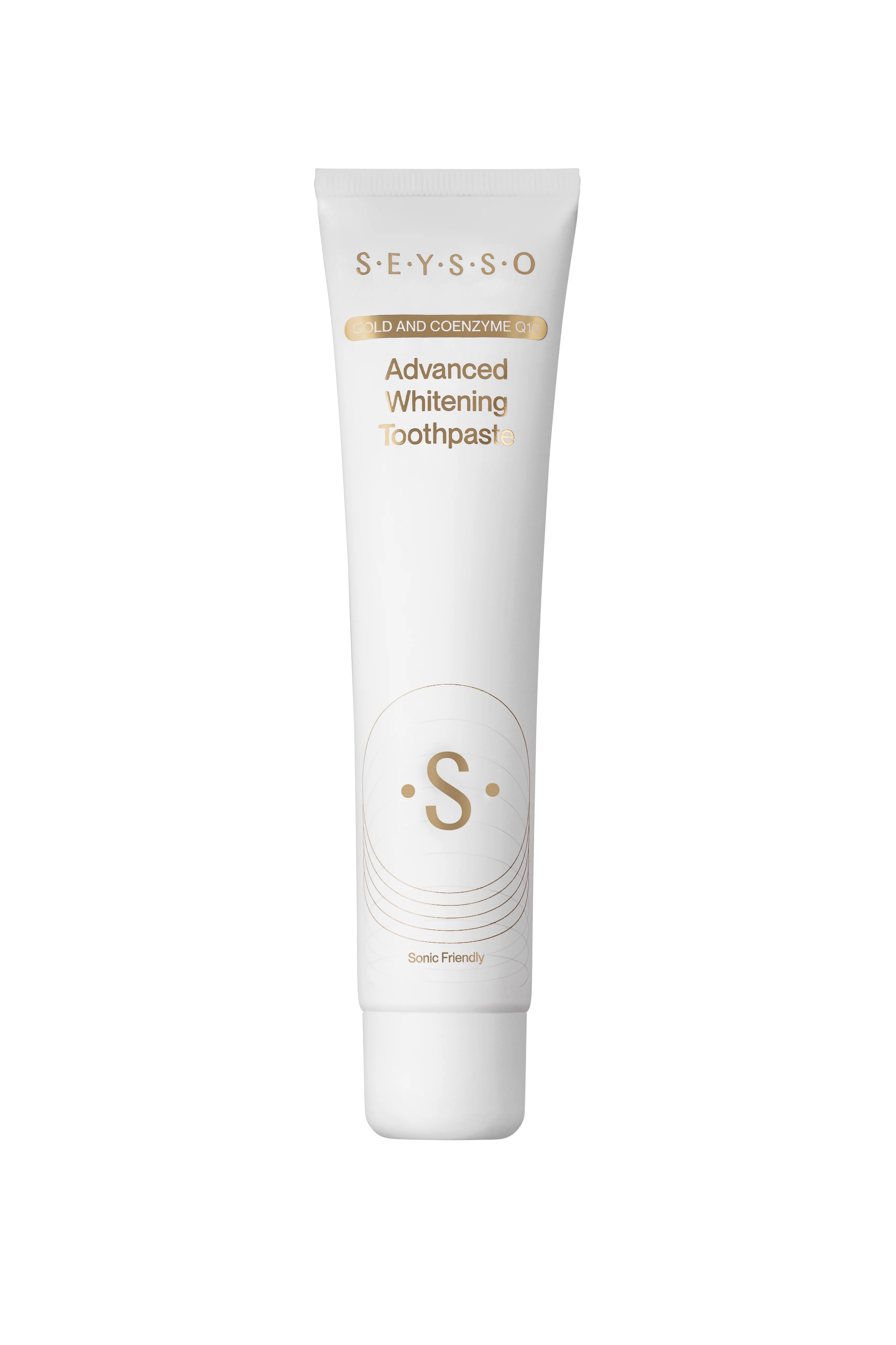 SEYSSO Gold Advanced Whitening, wybielająca pasta do zębów z koenzymem Q10, nanohydroksyapatytem i cząsteczkami złota, 75 ml