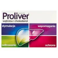 Proliver, suplement diety, wątroba oraz cholesterol, 30 tabletek