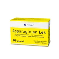 Asparaginian Lek, 17 mg + 54 mg, 50 tabletek