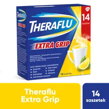 Theraflu ExtraGrip, 650 mg + 10 mg + 20 mg, 14 saszetek