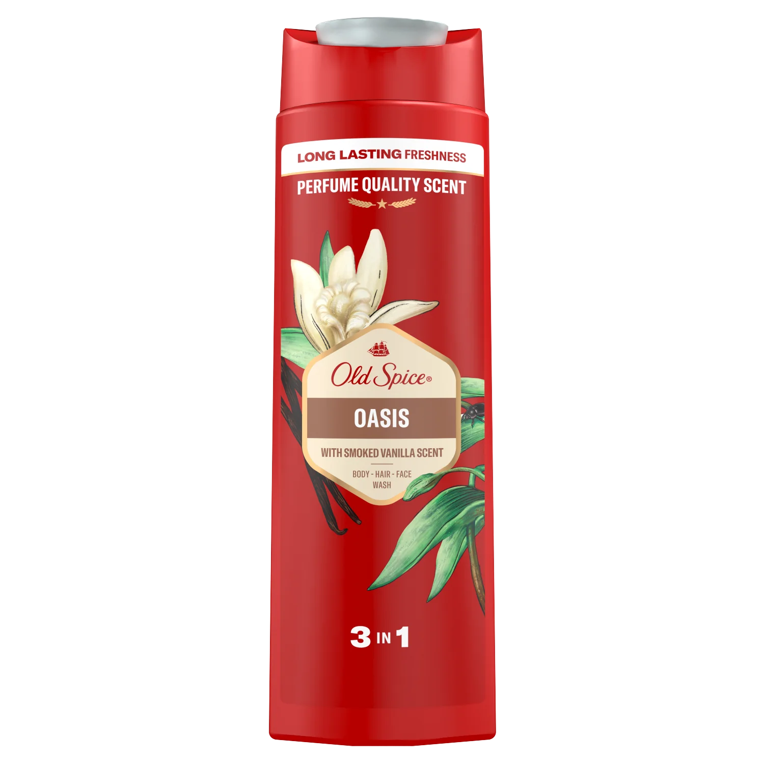 Old Spice Oasis, Żel pod prysznic i szampon 3w1, 400 ml