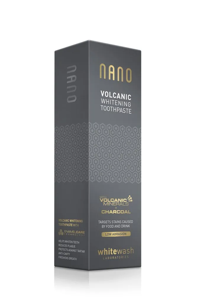 Whitewash Nano Volcanic Whitening Toothpaste wybielająca pasta do zębów z węglem aktywnym i wulkanicznymi minerałami, 75 ml 