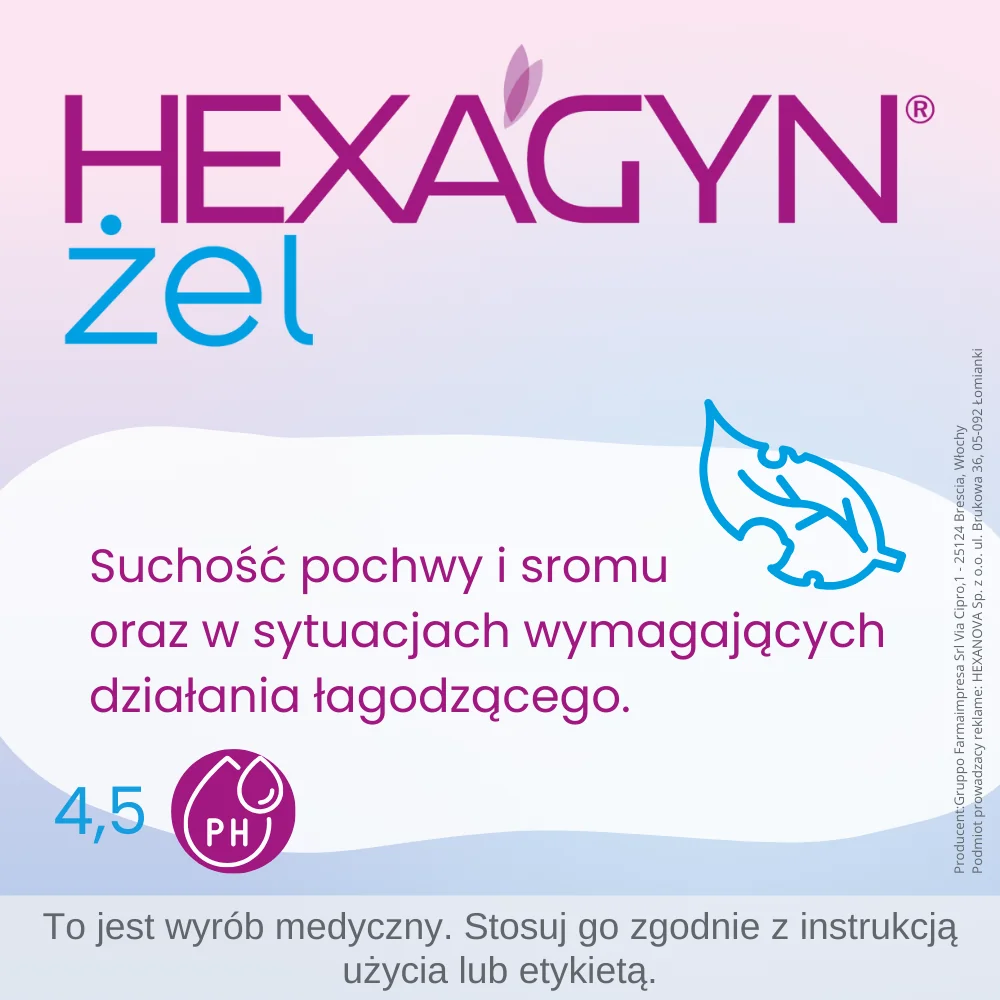 Hexagyn żel dopochwowy, 40 ml