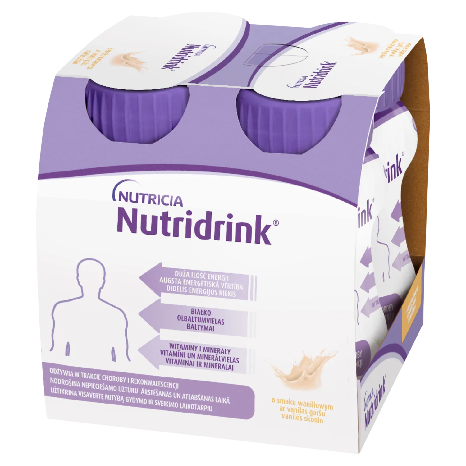 Nutridrink o smaku waniliowym, 4x125 ml