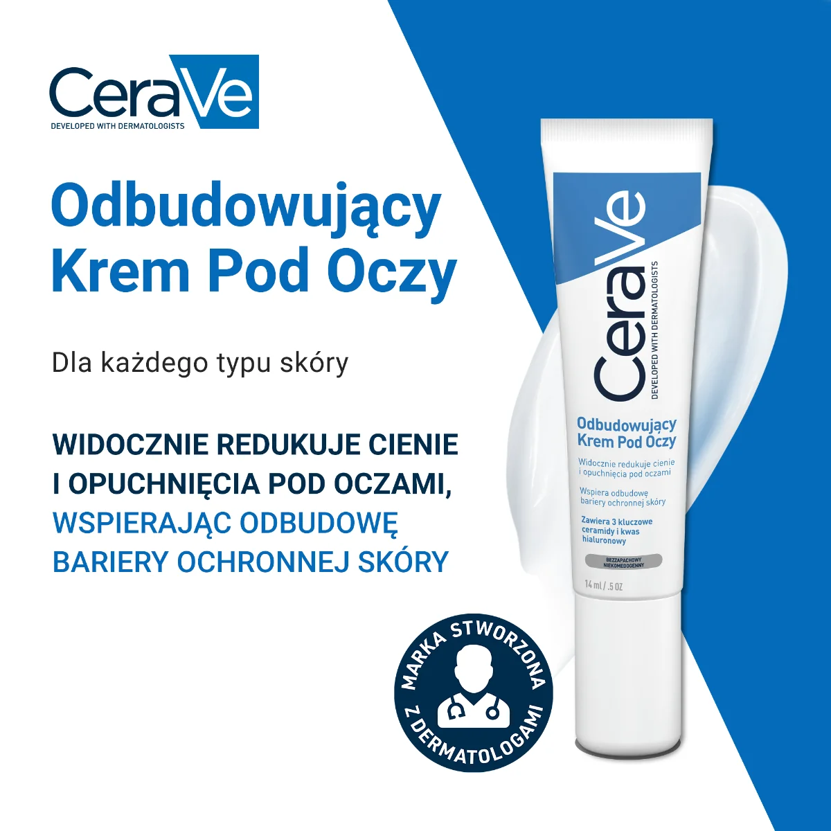 CeraVe krem odbudowujący pod oczy, 14 ml