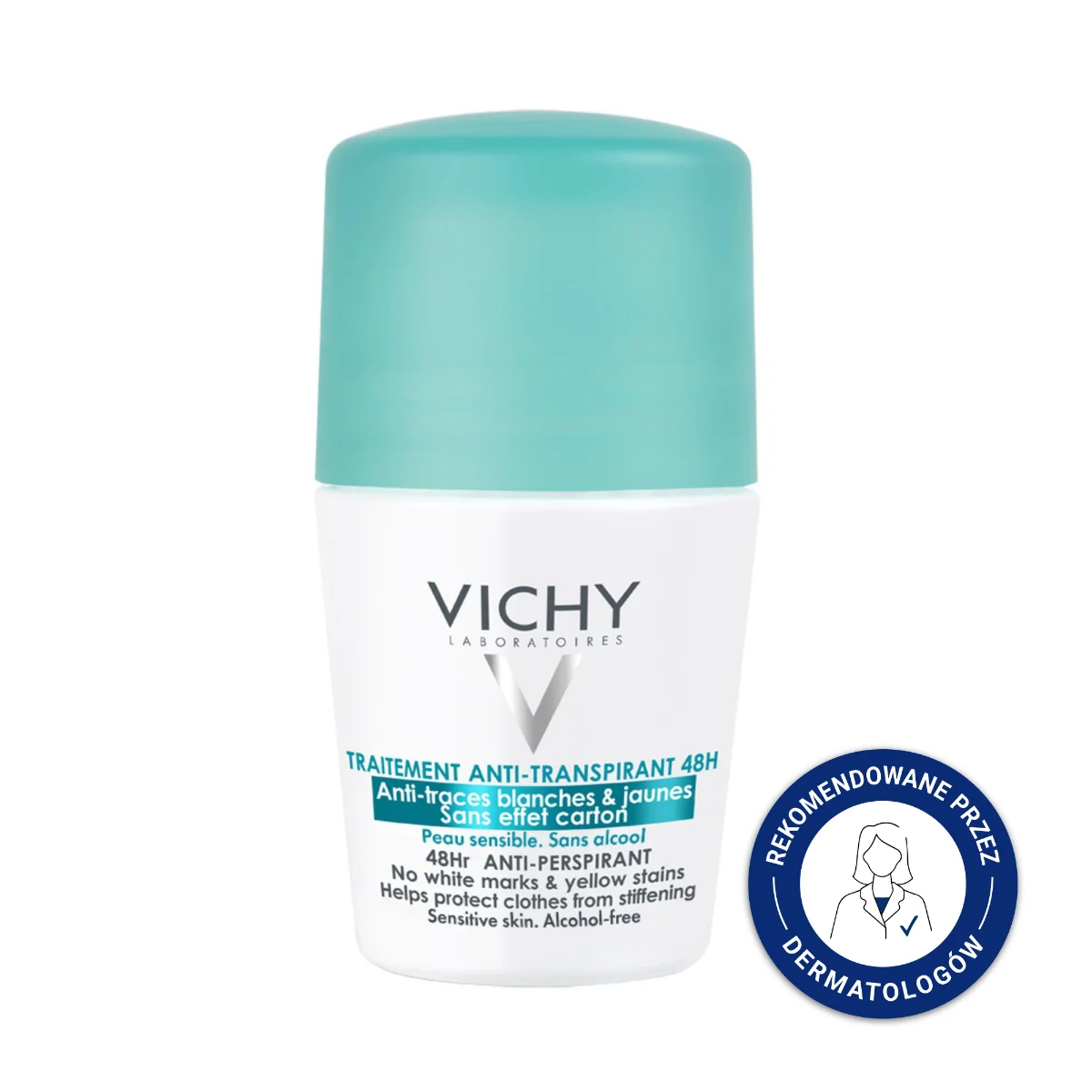 Vichy Anti-Trace roll-on antyperspirant 48H, 50 ml