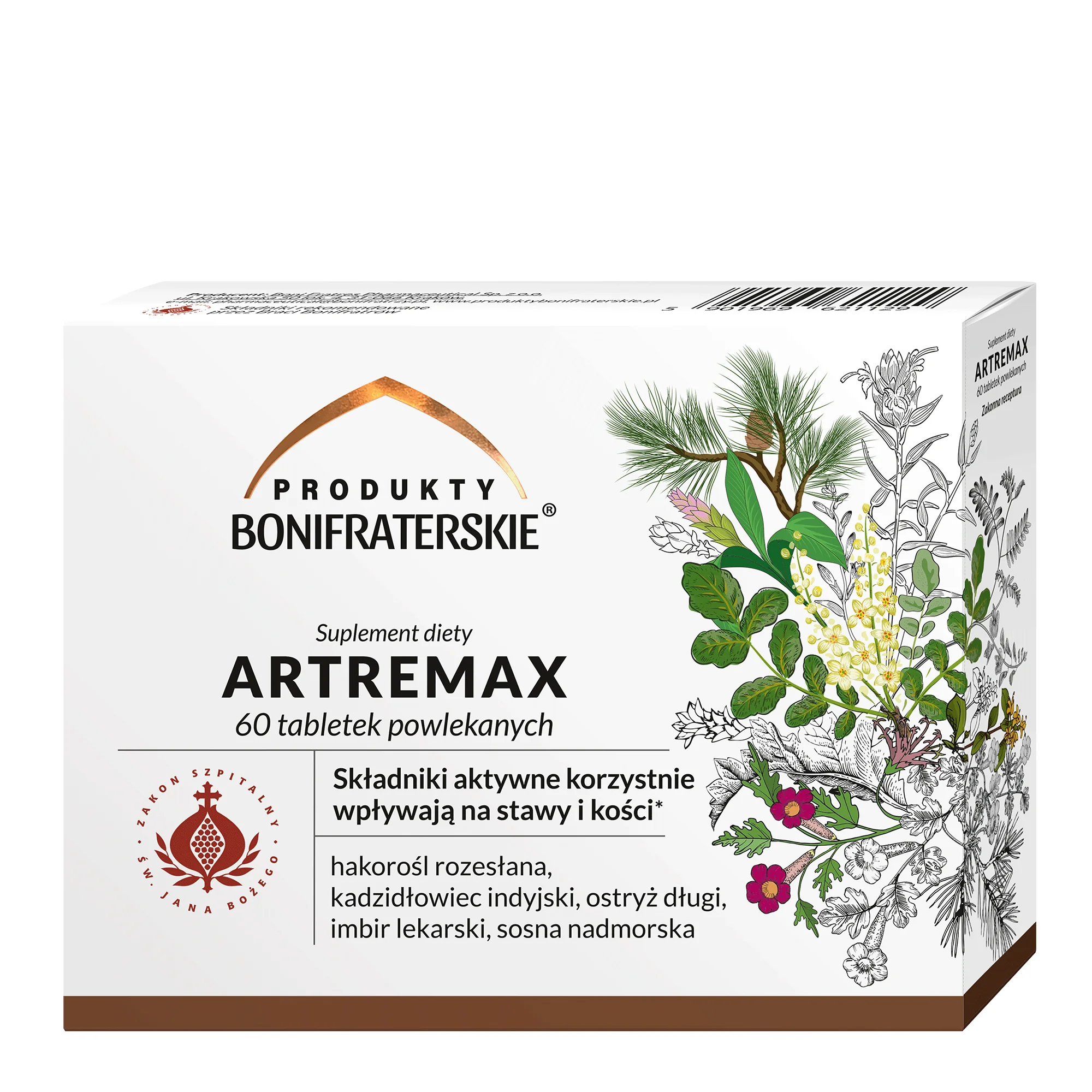 Produkty bonifraterskie Artremax, 60 tabletek powlekanych