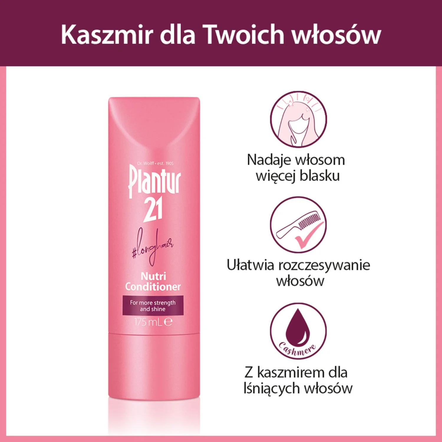 Plantur 21 Nutri Conditioner #longhair odżywka do włosów, 175 ml