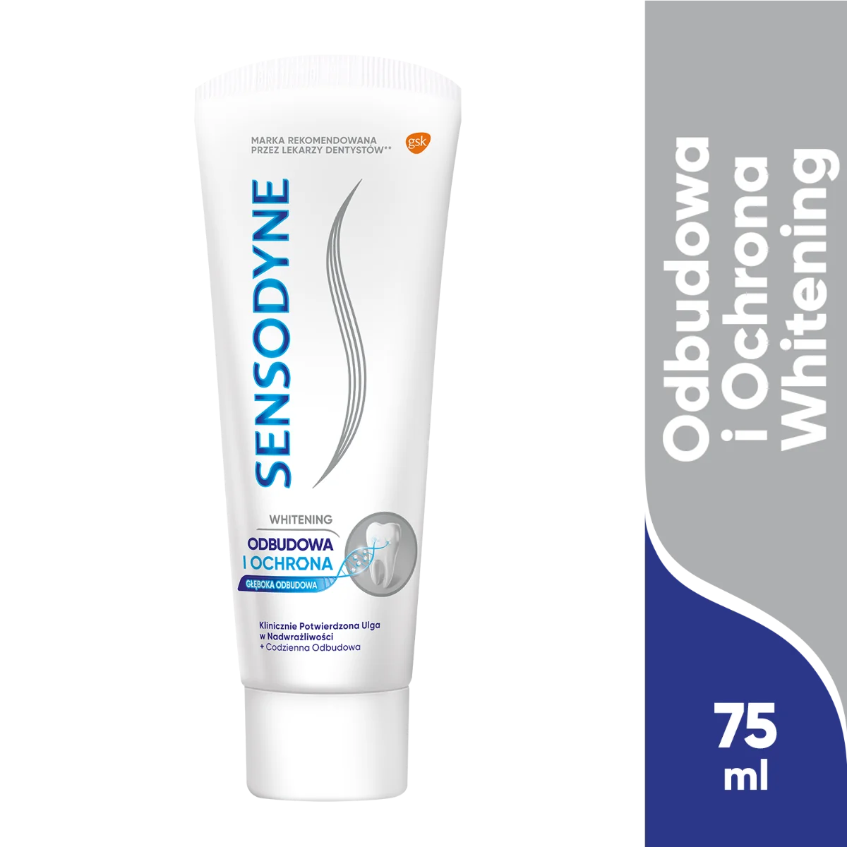 Sensodyne Whitening Odbudowa i Ochrona, pasta do zębów z fluorem 75 ml