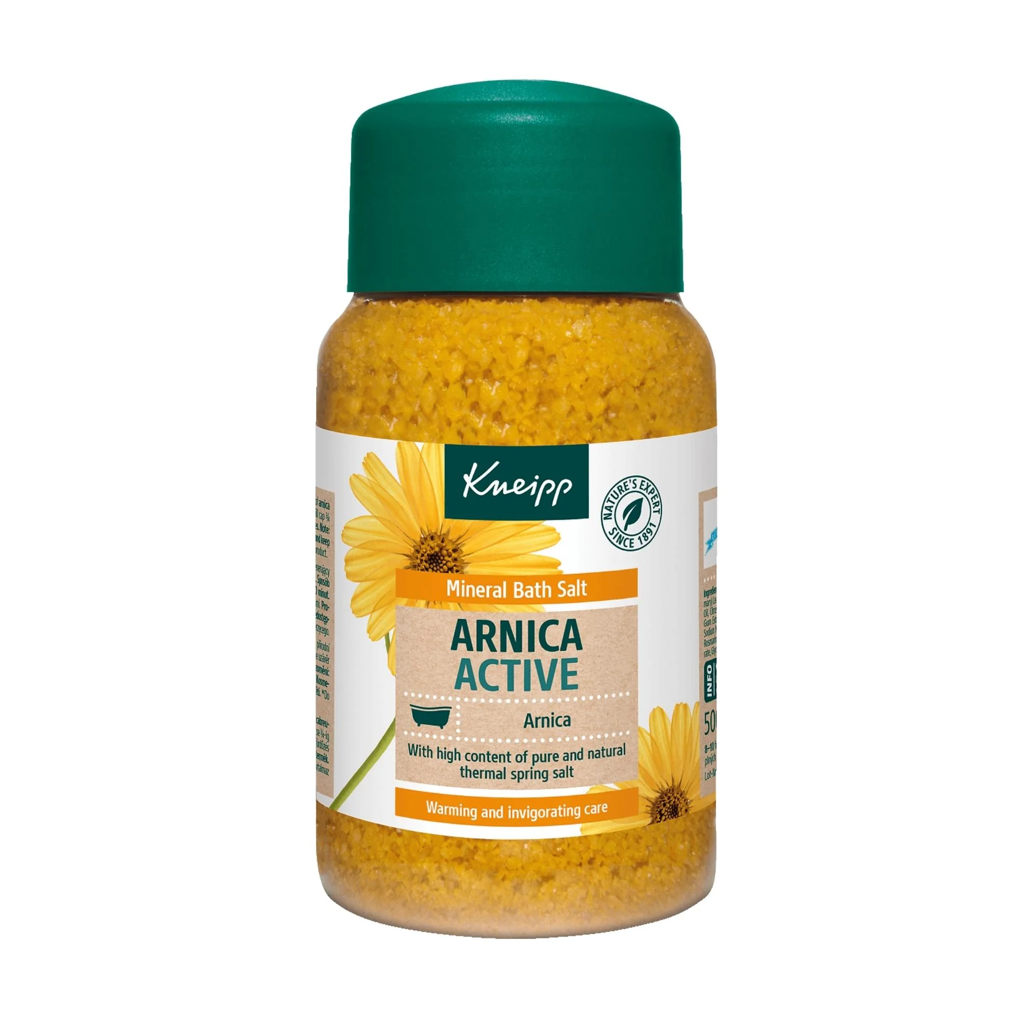 Kneipp Arnica Active, termalna sól do kąpieli, 500 g