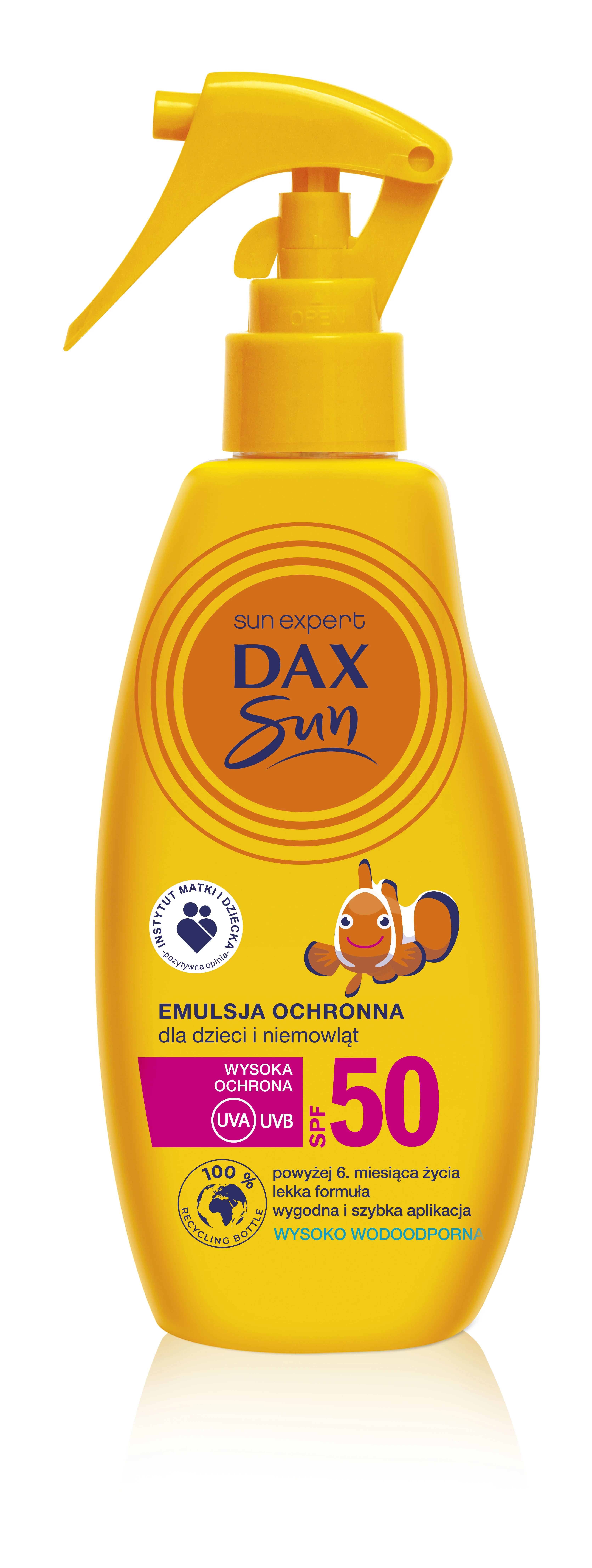 Dax Sun, emulsja ochronna dla dzieci i niemowląt SPF50, 200 ml