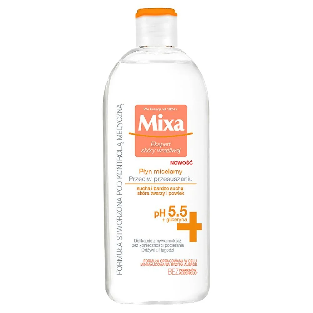 Mixa Przeciw Przesuszaniu, płyn micelarny, 400 ml