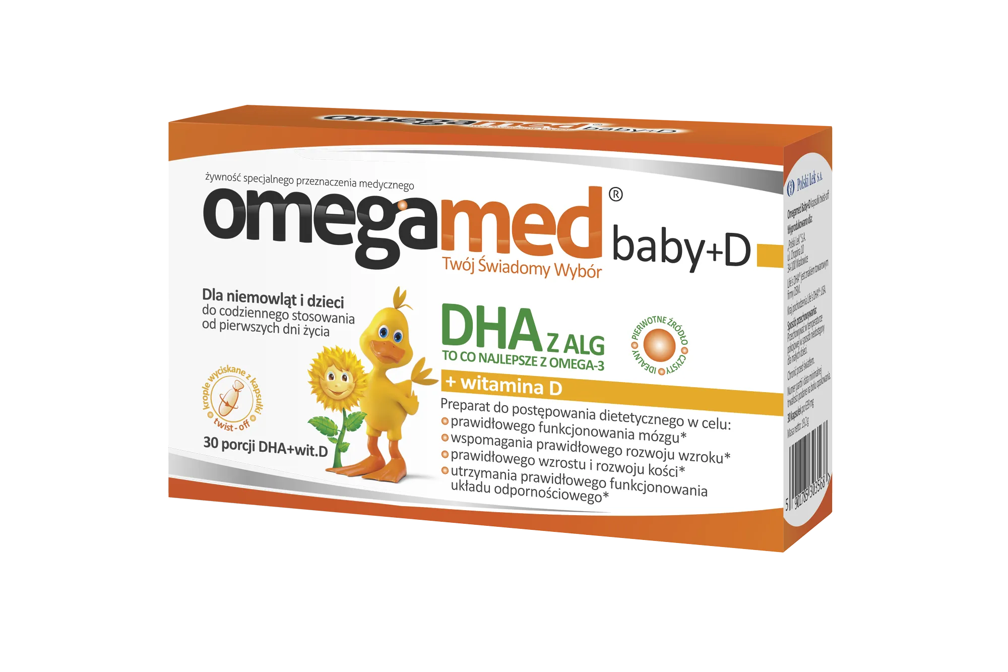 Omegamed Baby+D, 30 kapsułek twist-off