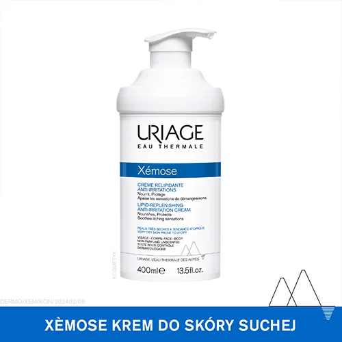 Uriage Xemose, krem do skóry bardzo suchej, 400 ml