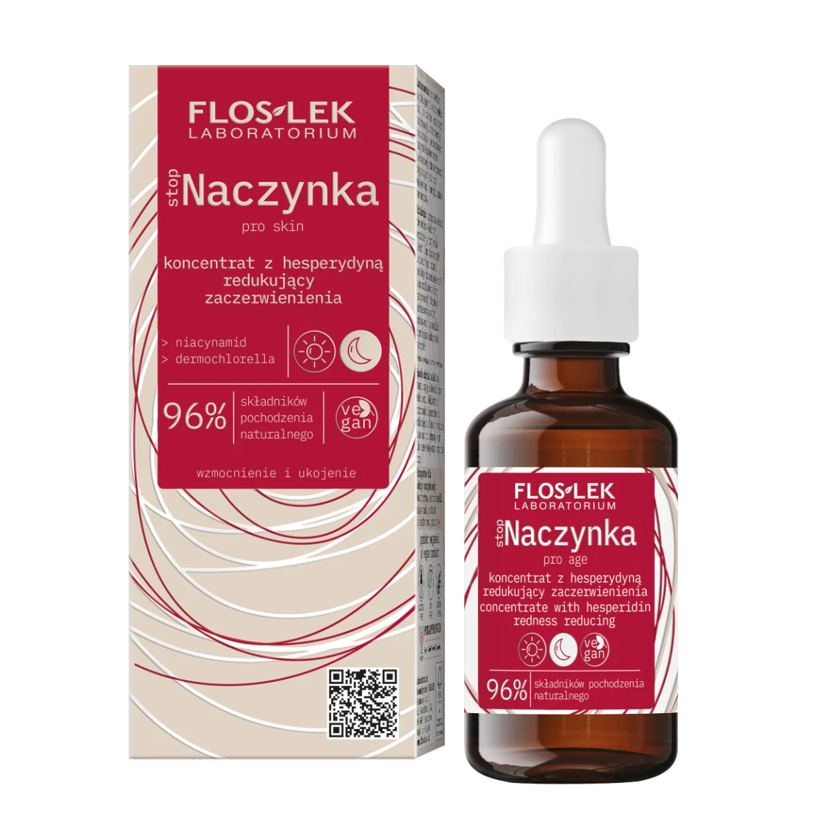 Floslek stopNaczynka, koncentrat z hesperydyną redukujący zaczerwienienia, 30 ml