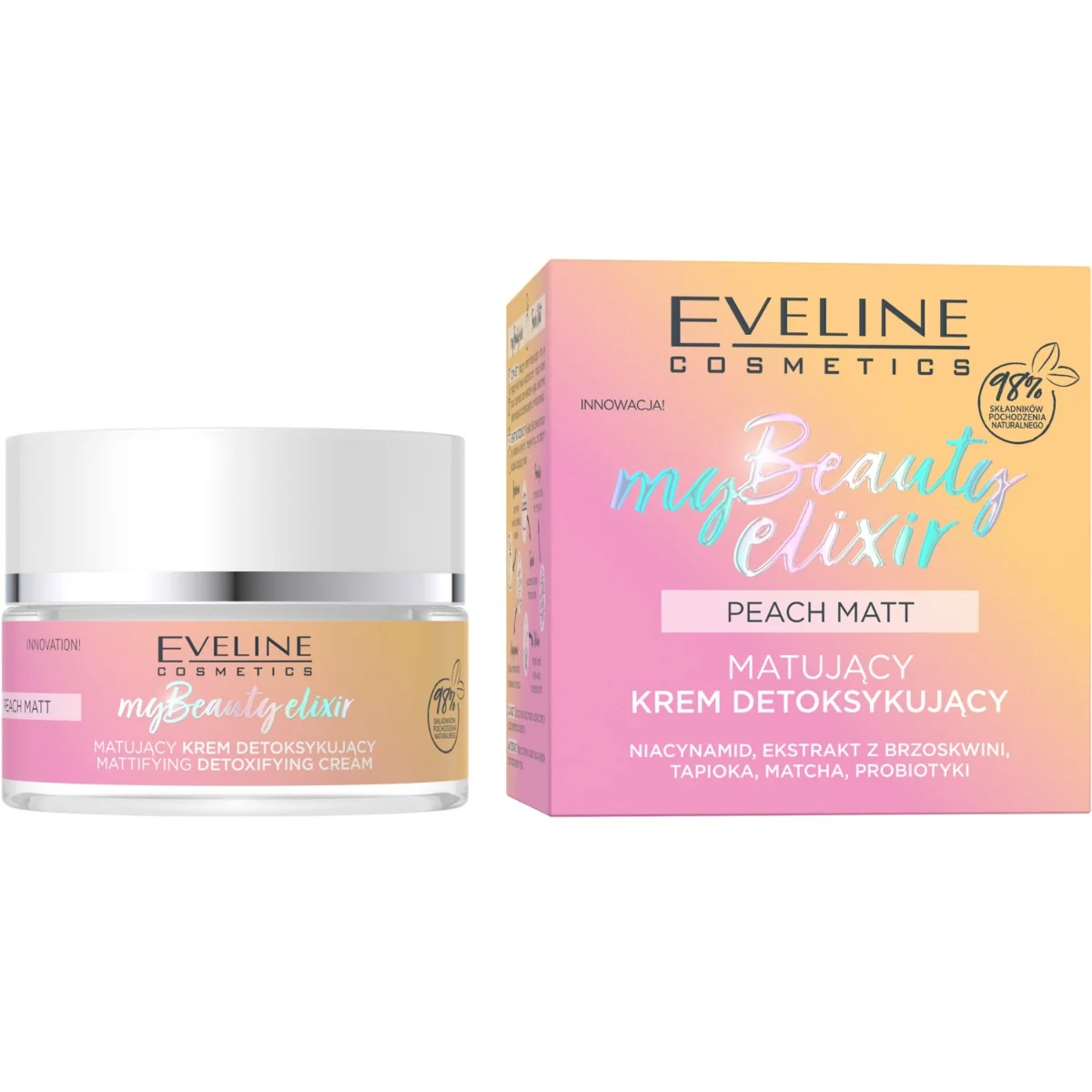 Eveline Cosmetics MY BEAUTY ELIXIR, matujący krem detoksykujący, 50 ml