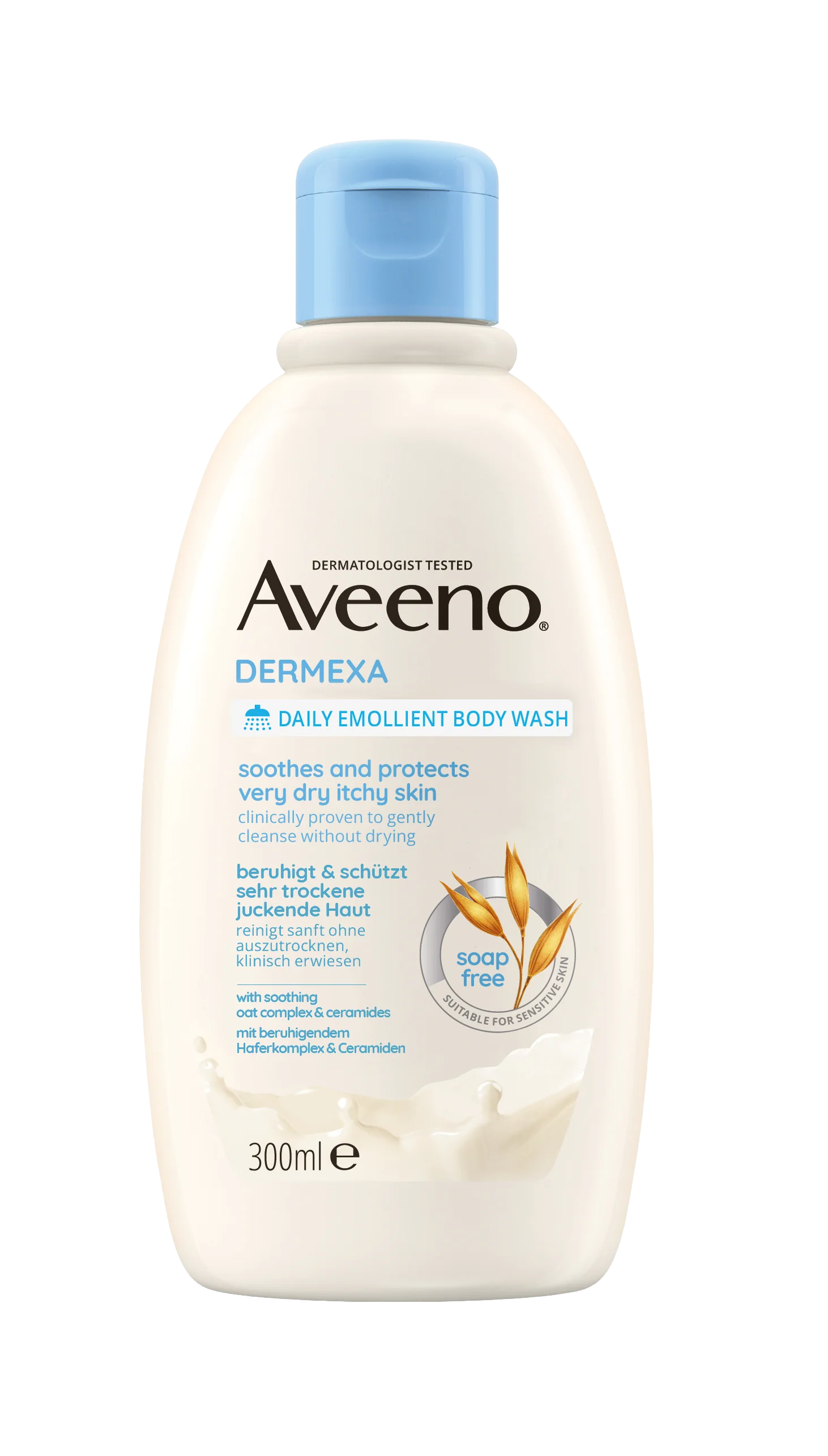 Aveeno® Dermexa, emolientowy żel do mycia coała, 300 ml 