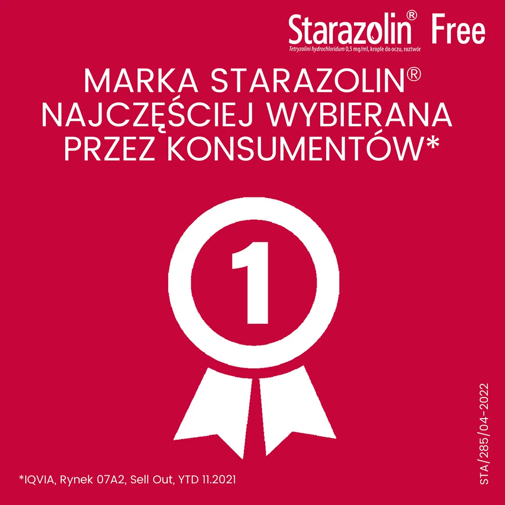 Starazolin Free 0,5 mg/ml, krople do oczu, 10 ml