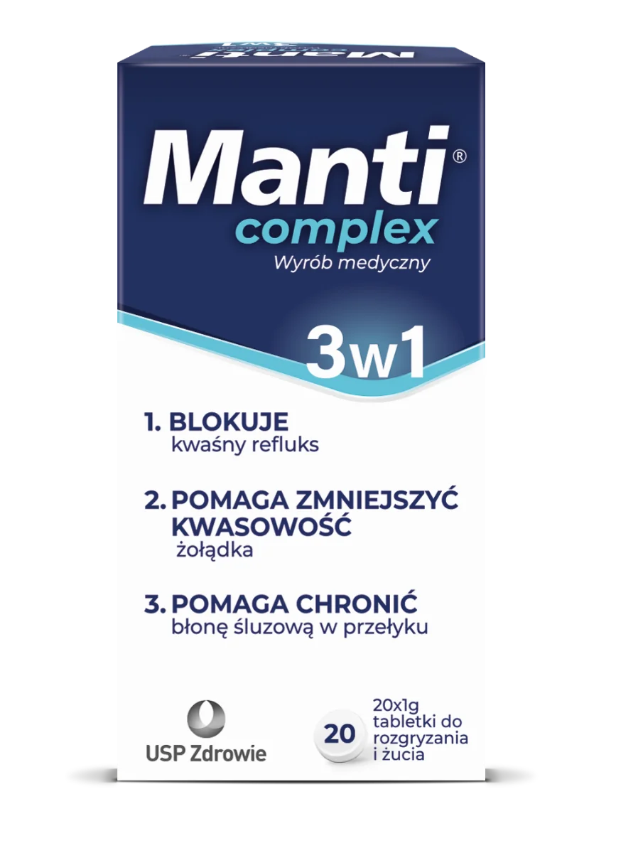 Manti Complex, 20 tabletek do rozgryzania i żucia