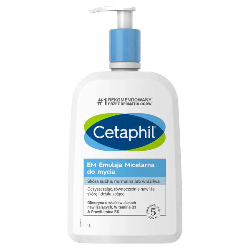 Cetaphil EM, Emulsja micelarna do mycia, 1000 ml