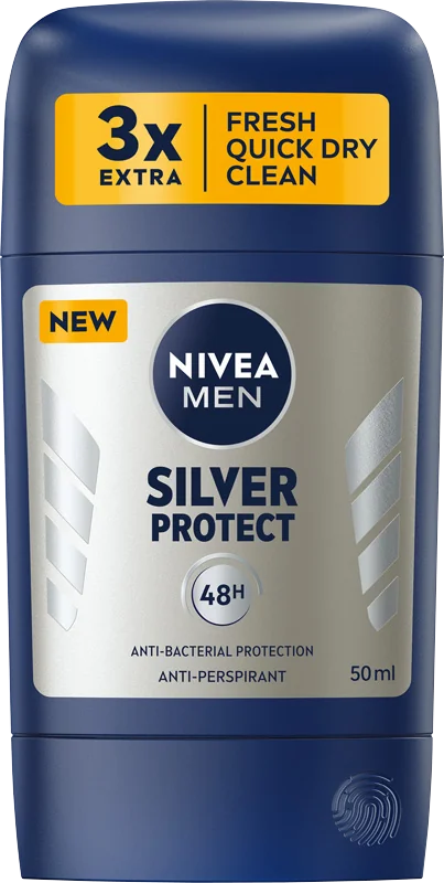 Nivea Men Silver Protect, antyperspirant w sztyfcie, 50 ml