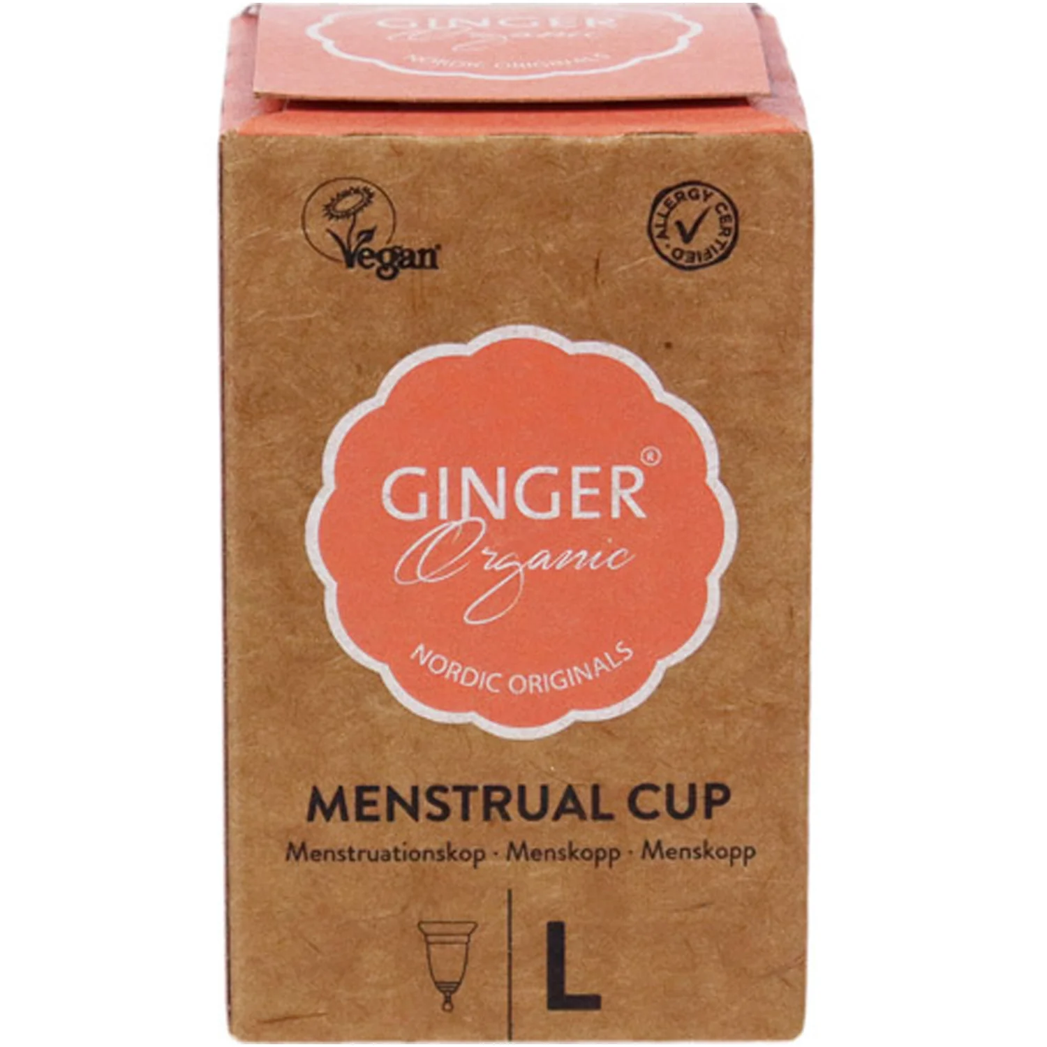 GingerOrganic, kubeczek menstruacyjny L, 1 szt.