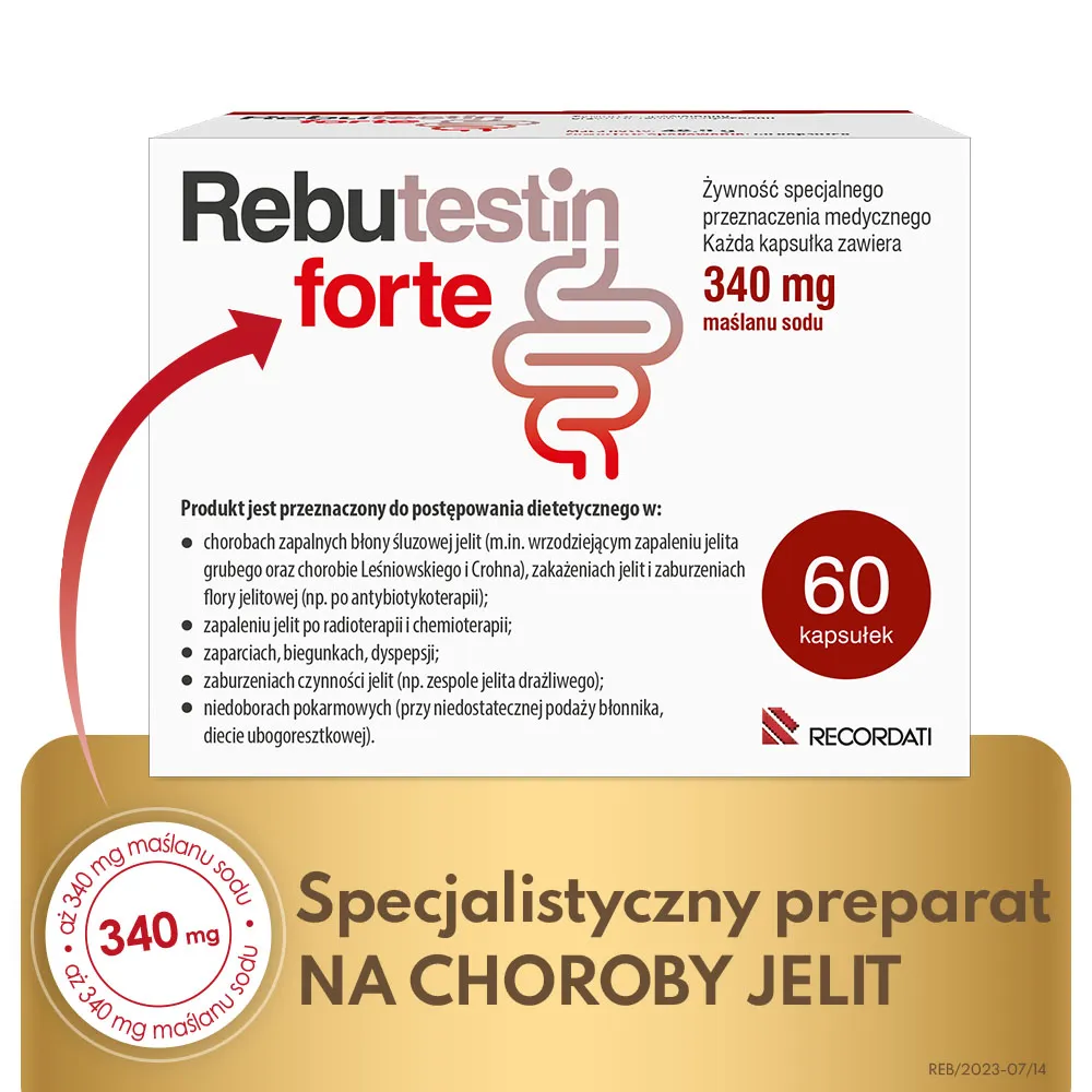Rebutestin Forte 340 mg, 60 kapsułek 
