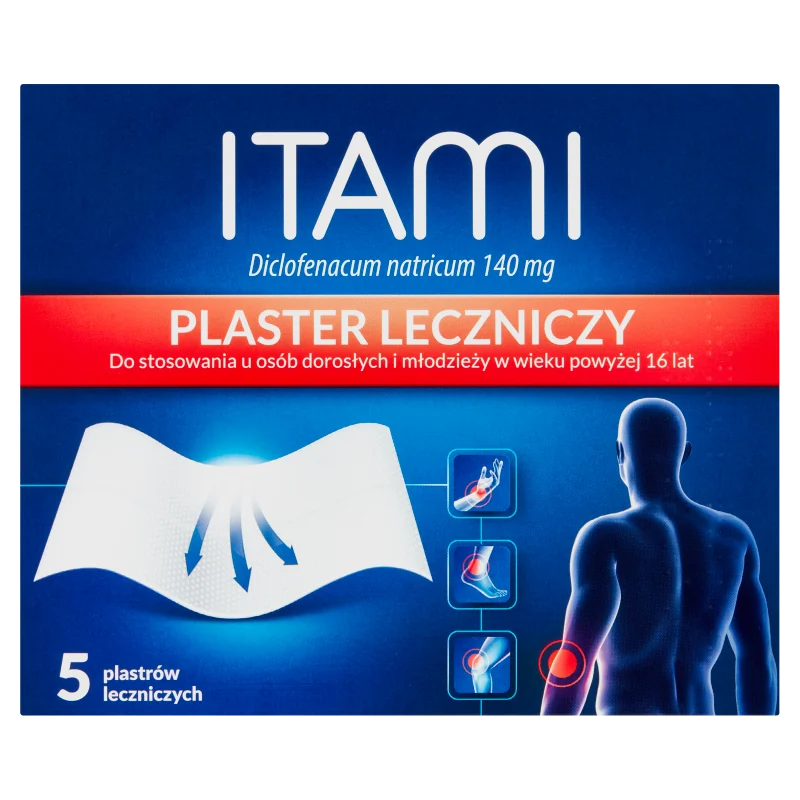 Itami, 140 mg, plaster leczniczy, 5 plastrów