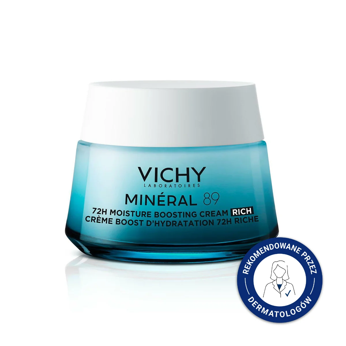 Vichy Minéral 89, bogaty krem nawilżająco-odbudowujący 72h, 50 ml