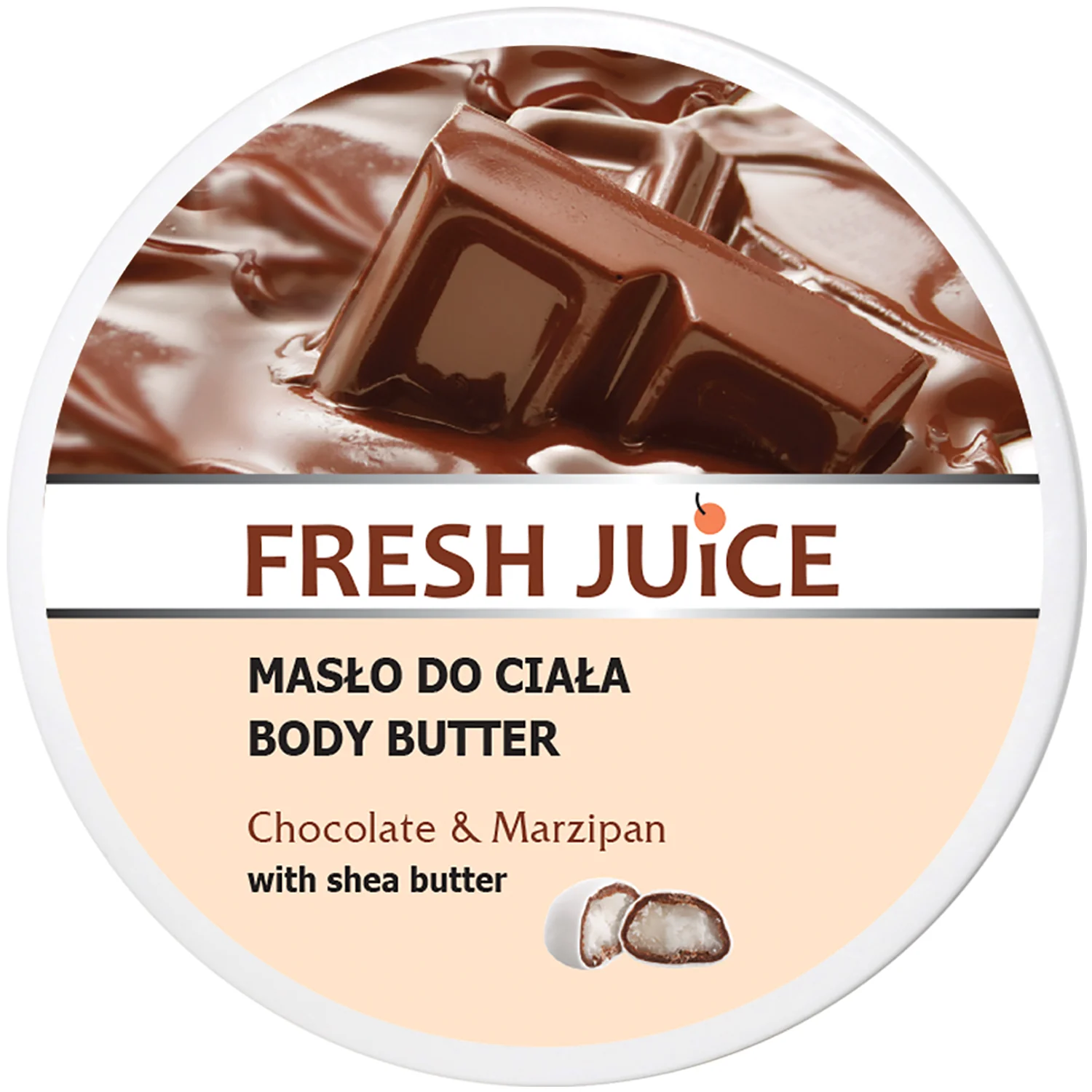 Fresh Juice masło do ciała Chocolate & Marzipan, 225ml