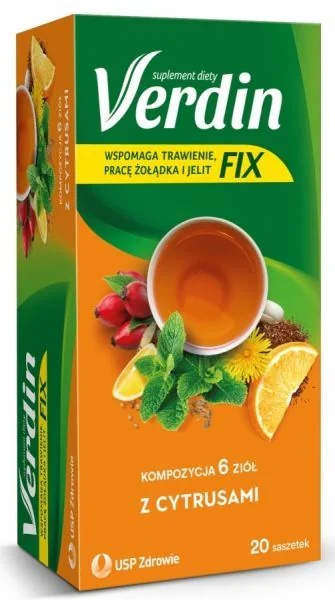 Verdin Fix z Cytrusami, susz, 20 saszetek