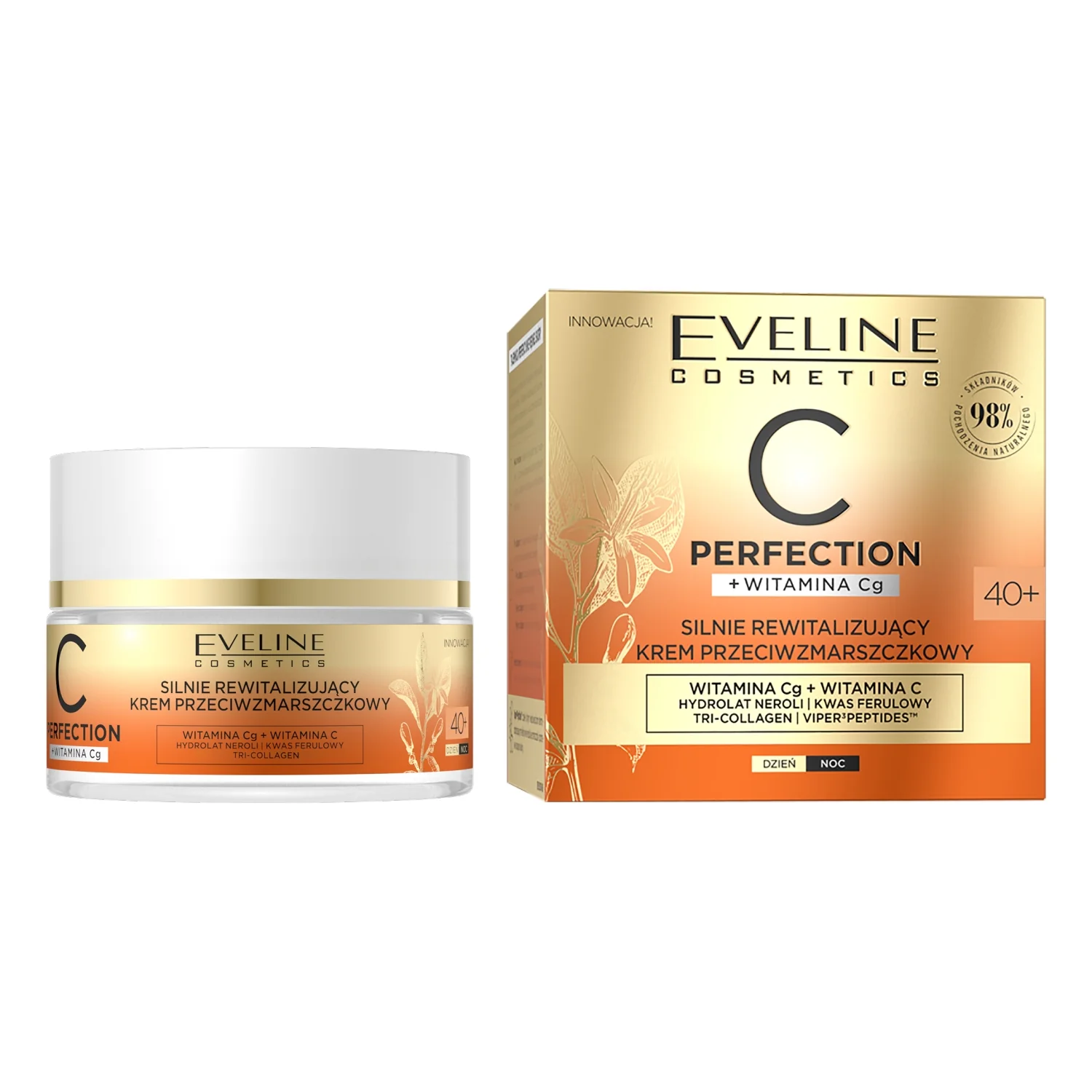 Eveline Cosmetics C-Perfection silnie rewitalizujący krem przeciwzmarszczkowy 40+, 50 ml