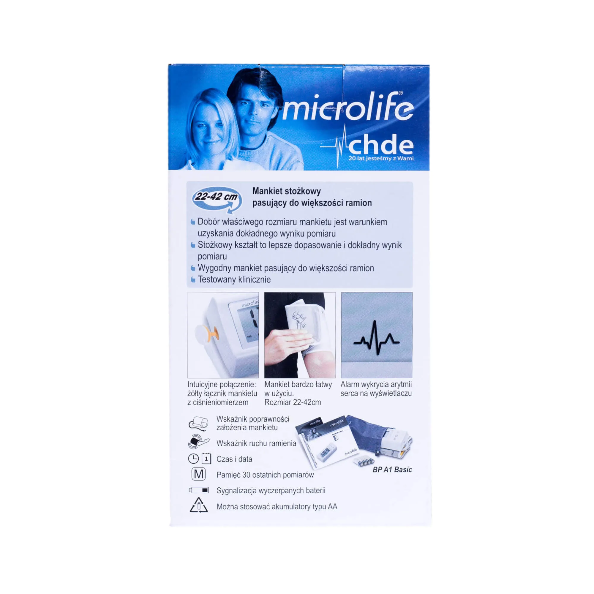 Microlife BP A1 Basic, automatyczny ciśnieniomierz naramienny 
