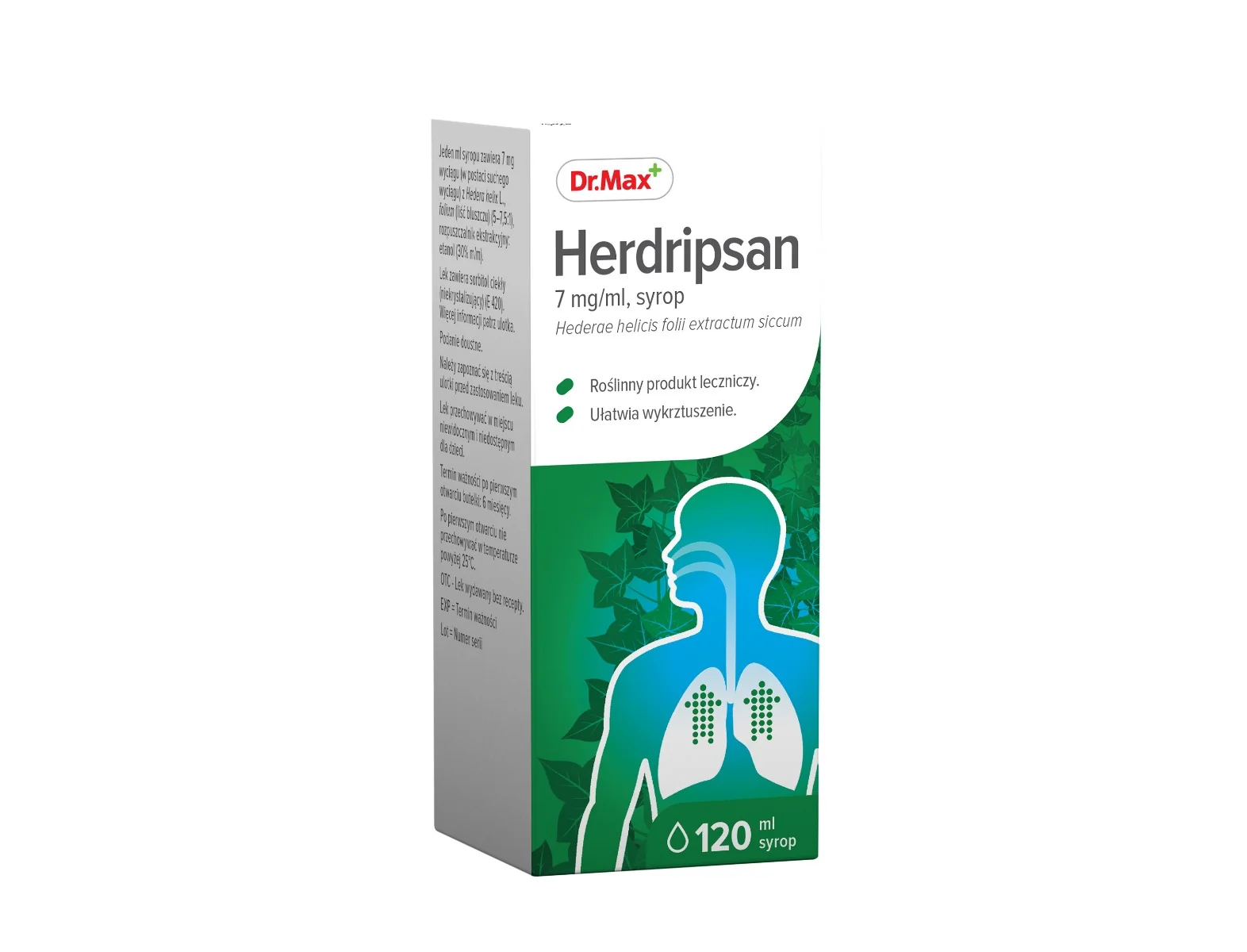 Herdripsan Dr.Max 7 mg/ml, syrop, 120 ml