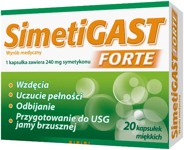 SimetiGast Forte, kapsułki, 20 sztuk