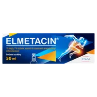Elmetacin, 10 mg/g, roztwór w aerozolu do stosowania zewnętrznego, 50 ml