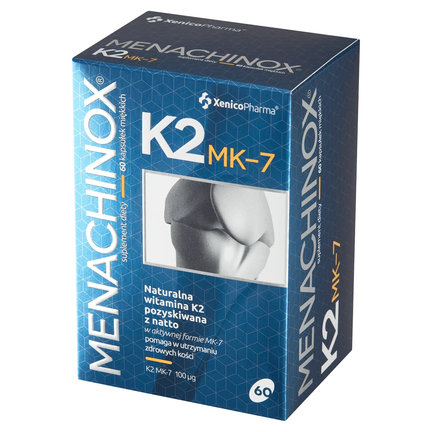 Menachinox K2-MK7 100 µg suplement diety, kapsułka miękka, 60 sztuk