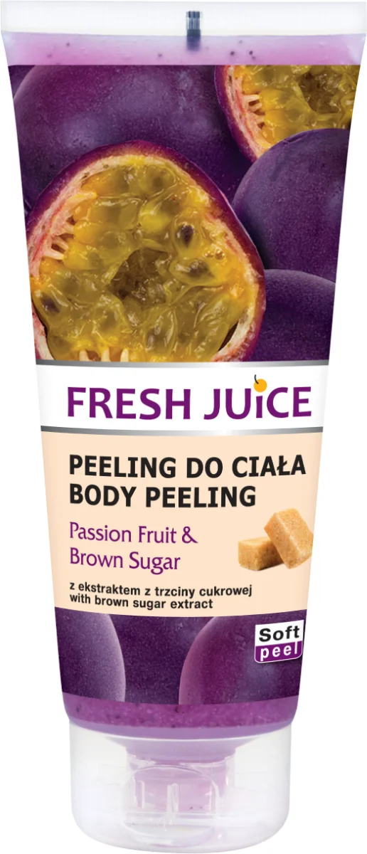 Fresh Juice Marakuja & Brązowy cukier, peeling do ciała, 200 ml