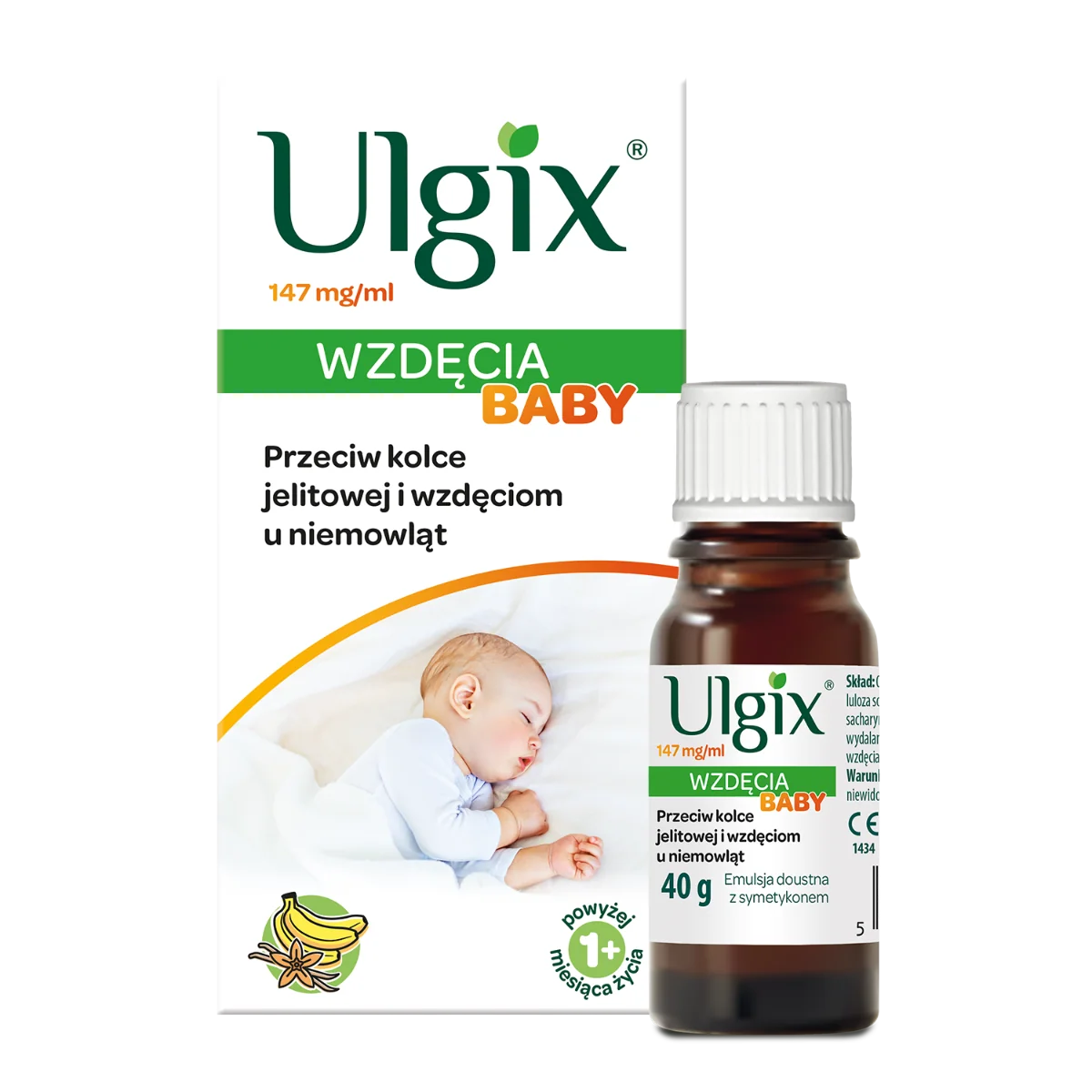 Ulgix Baby Wzdęcia emulsja doustna, 40 g 