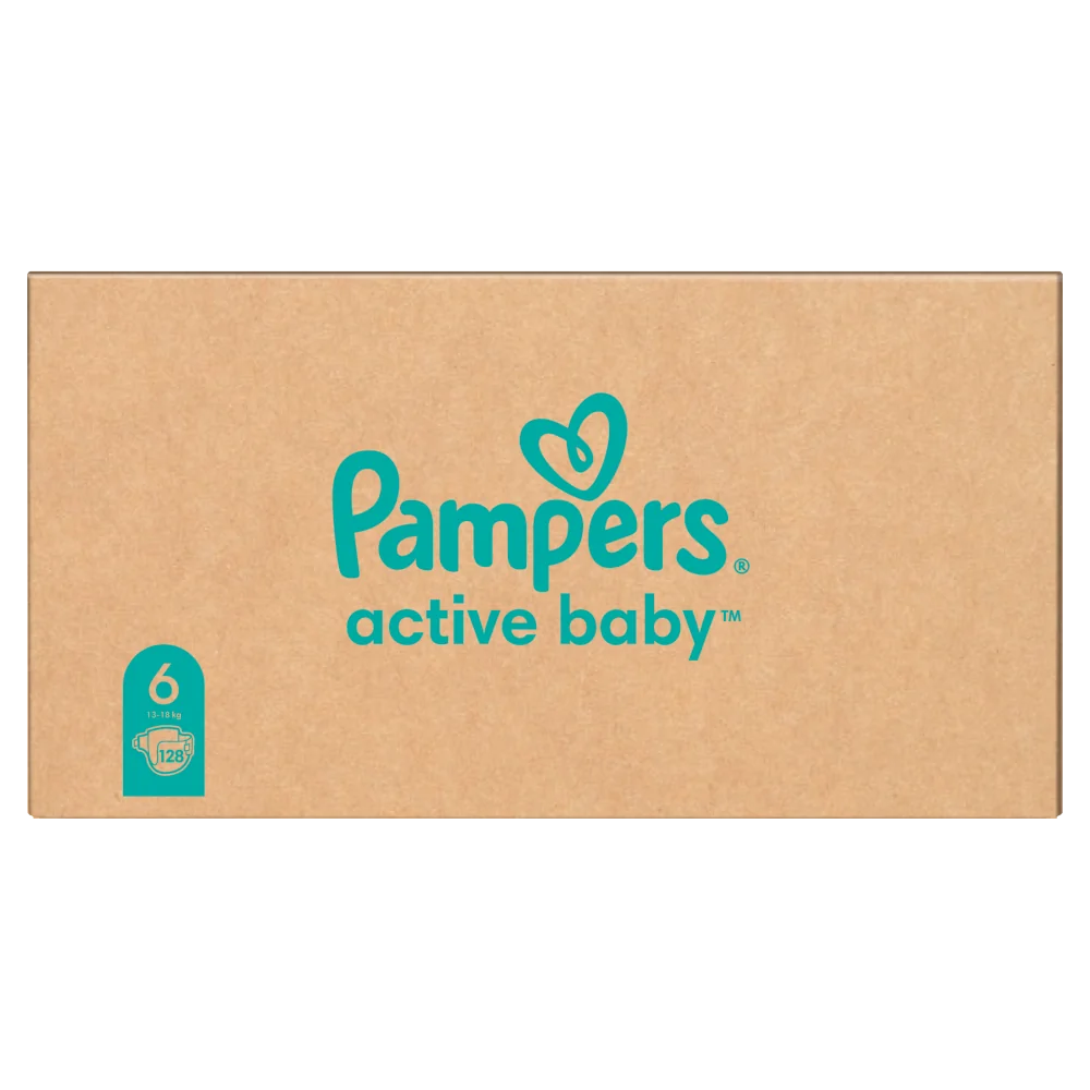 Pampers Active Baby 6, rozmiar 6, 13-18 kg, 128 szt.