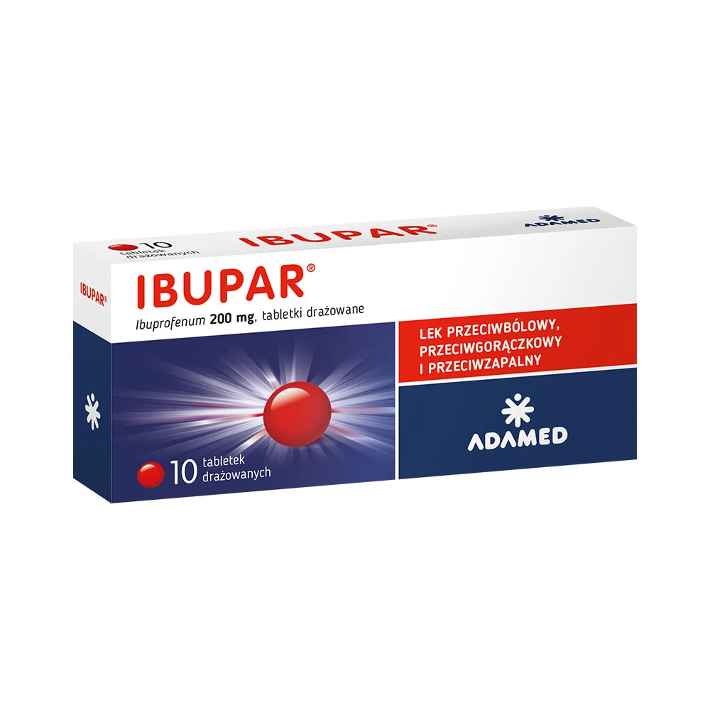 Ibupar, 200 mg, 10 tabletek drażowanych