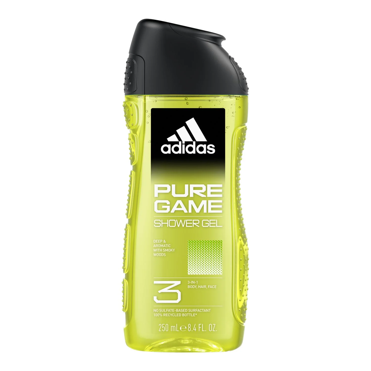 adidas Pure Game, żel pod prysznic 3w1 dla mężczyzn, 250 ml