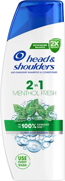 Head & Shoulders Menthol Fresh, szampon przeciwłupieżowy 2 w 1, 330 ml