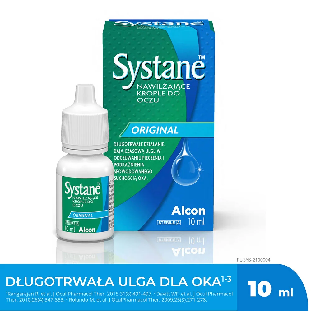 Systane Original, nawilżające krople do oczu, 10 ml